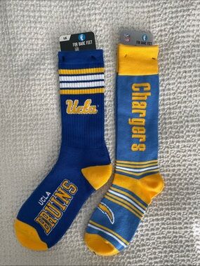 UCLA & Chargers Athletic Crew Socks